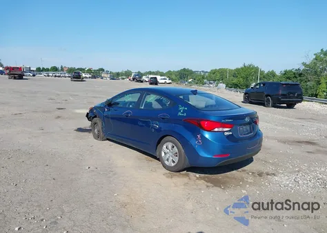 2016 Hyundai Elantra Se from USA, damaged, VIN KMHDH4AE5GU543502